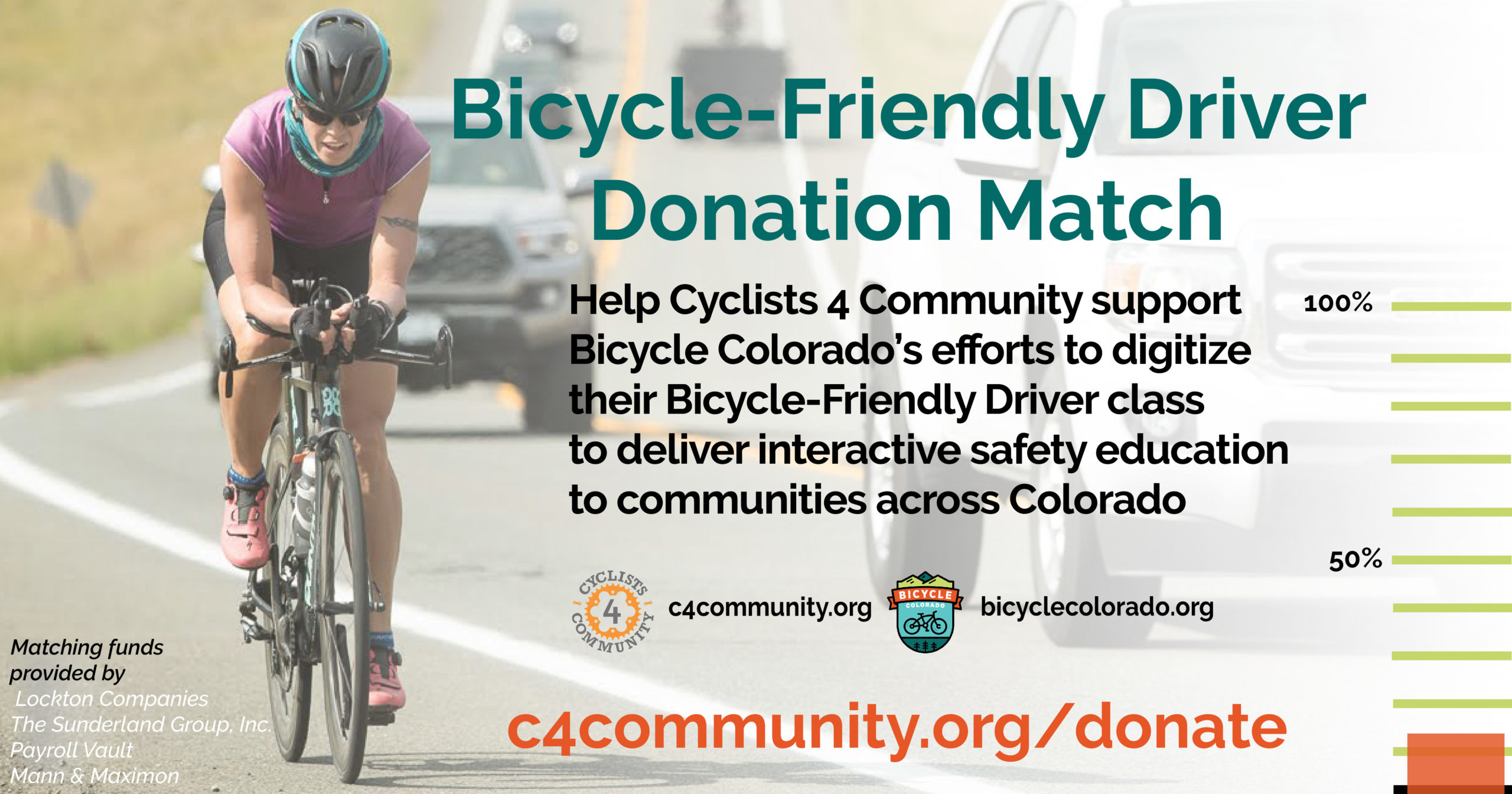 C4C & Bicycle Colorado Matching Fundraiser