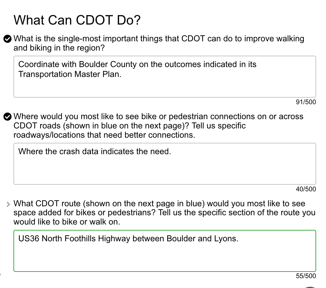 CDOT (Region 4) Safety Survey