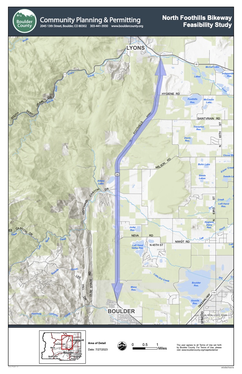 North Foothills Bikeway Feasibility Study Webpage Link