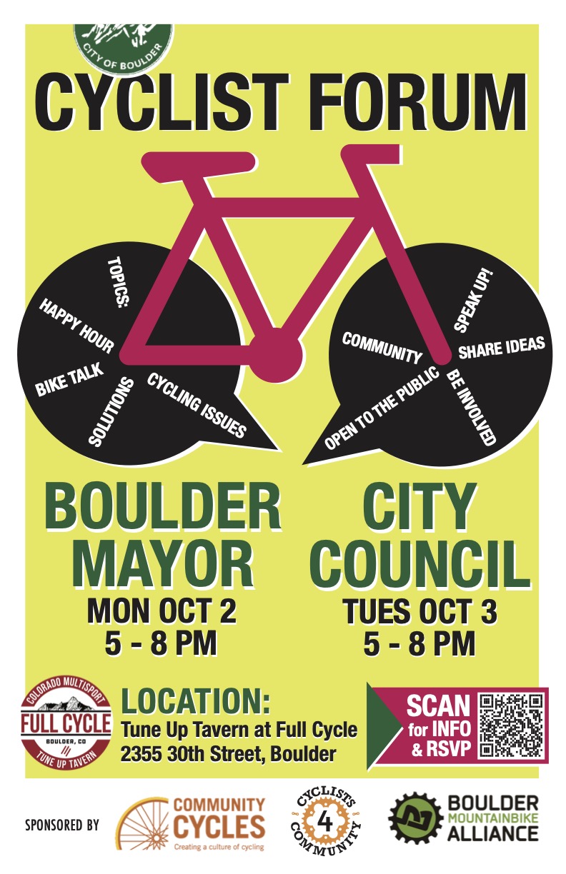 Cycling Issues Candidate Forums, October 2nd and 3rd
